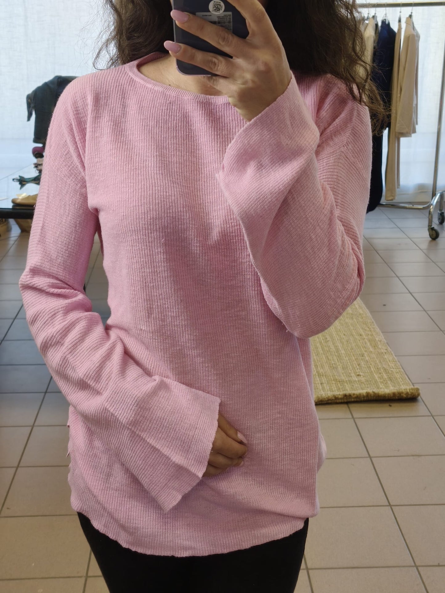 Maglia collo a barchetta