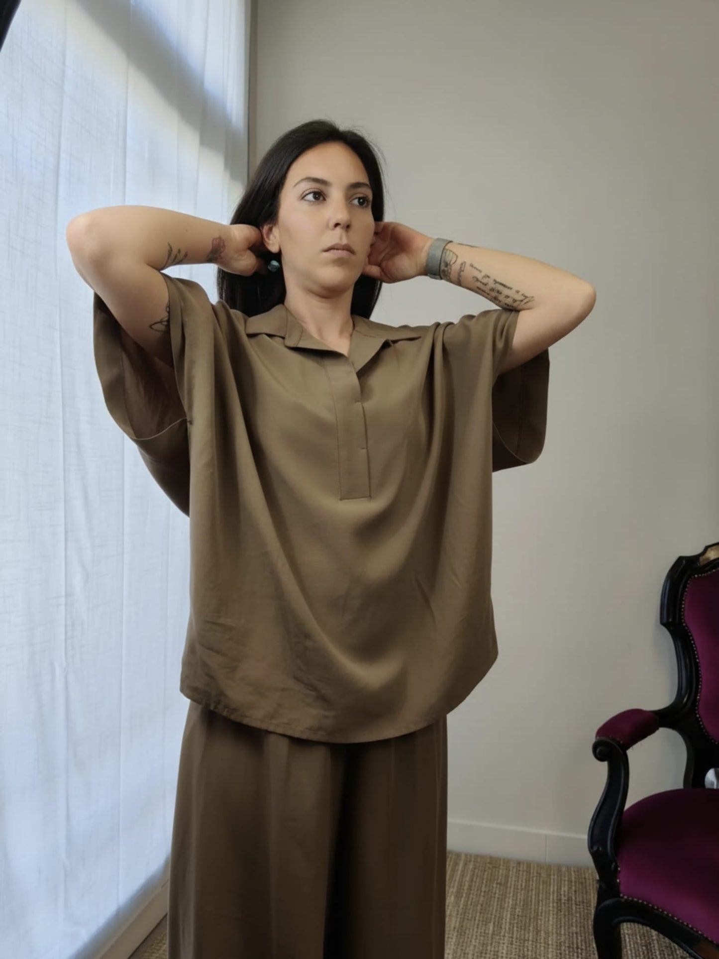 Blusa larga