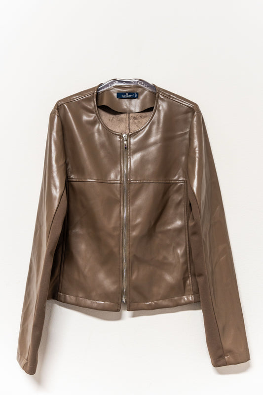 Giubbino biker in nappa