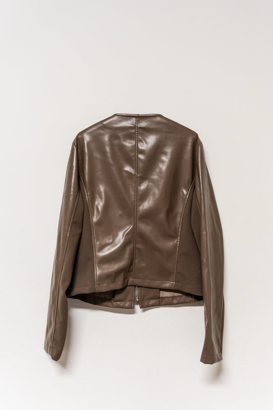 Giubbino biker in nappa